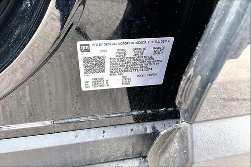 Mosaic Black Metallic 2026 Chevrolet Equinox 1LT