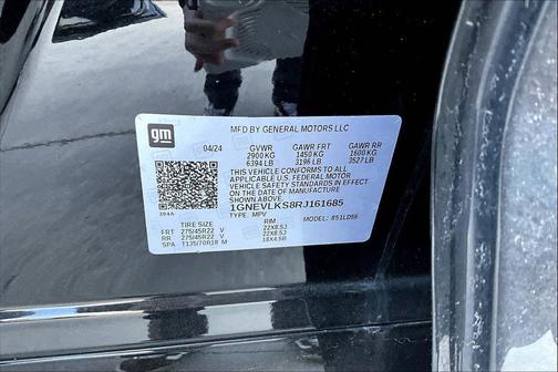 Mosaic Black Metallic 2024 Chevrolet Traverse RS