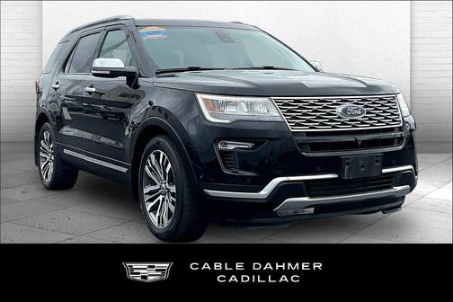 Shadow Black 2018 Ford Explorer Platinum