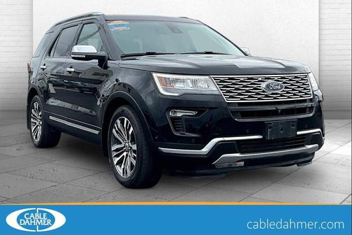 Shadow Black 2018 Ford Explorer Platinum