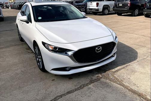 Snowflake White Pearl Mica 2025 Mazda Mazda3 FWD w/Preferred Package
