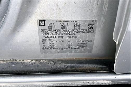 2017 Chevrolet Colorado WT