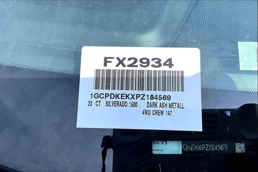 Dark Ash Metallic 2023 Chevrolet Silverado 1500 LT