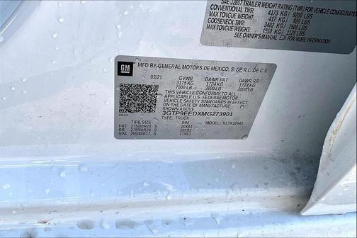 Summit White 2021 GMC Sierra 1500 AT4