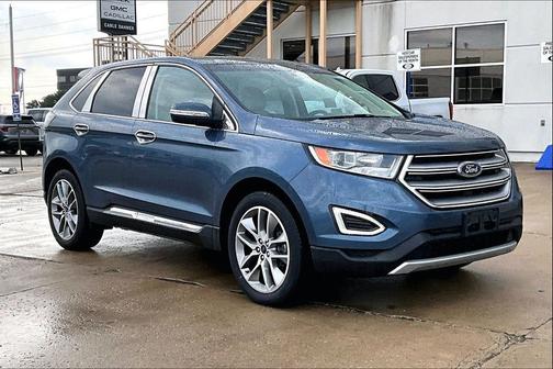 Blue Metallic 2018 Ford Edge Titanium