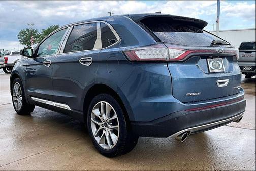 Blue Metallic 2018 Ford Edge Titanium