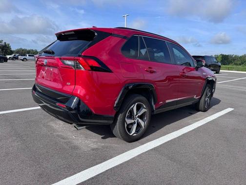 Red 2021 Toyota RAV4 Prime SE