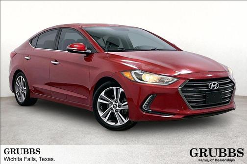 Scarlet Red 2017 Hyundai ELANTRA Limited