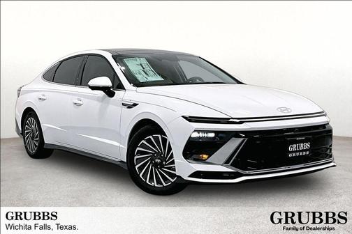 Serenity White 2026 Hyundai SONATA Hybrid Limited