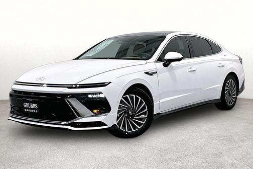 Serenity White 2026 Hyundai SONATA Hybrid Limited