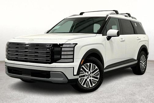 Creamy White Pearl 2026 Hyundai Palisade Hybrid Blue SEL 7P