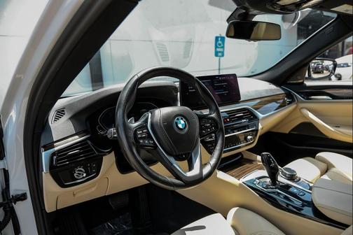 White 2023 BMW 530e Base