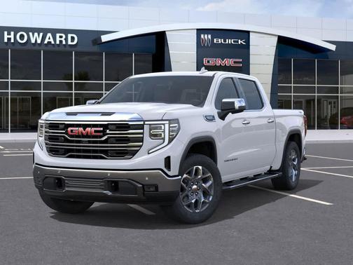 Glacier White Tricoat 2026 GMC Sierra 1500 SLT