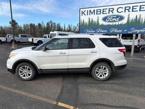 White Platinum Metallic Tri-Coat 2015 Ford Explorer XLT