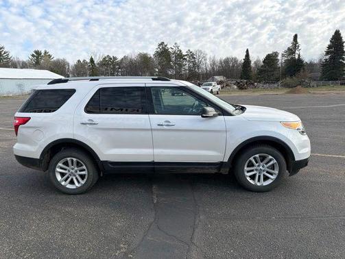 White Platinum Metallic Tri-Coat 2015 Ford Explorer XLT
