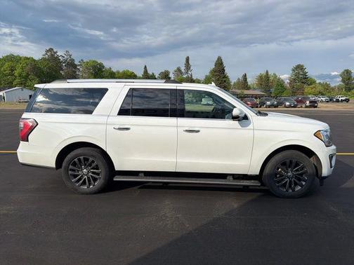 Star White Metallic Tri-Coat 2020 Ford Expedition Max Limited