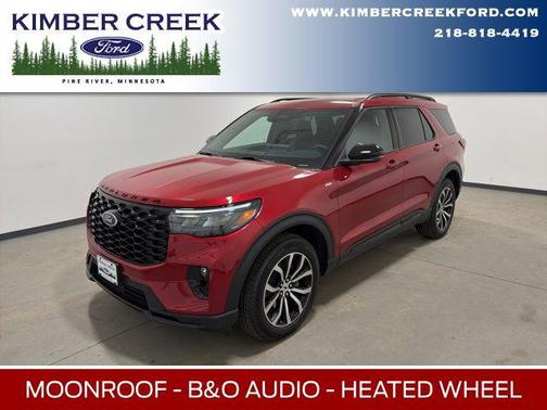 Rapid Red Metallic Tinted Clearcoat 2026 Ford Explorer ST-Line