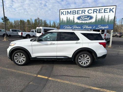 Star White Metallic Tri-Coat 2024 Ford Explorer Limited