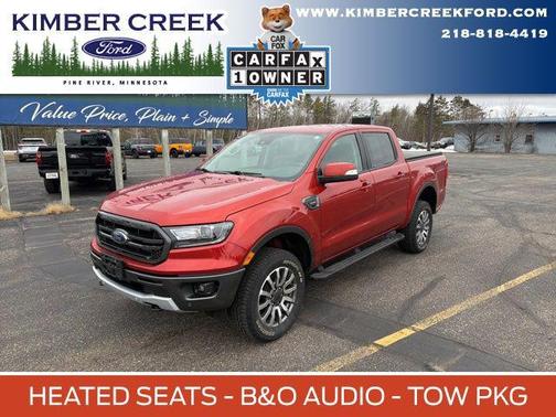 Hot Pepper Red Metallic Tinted Clearcoat 2022 Ford Ranger LARIAT