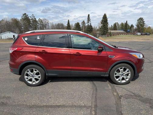 White Platinum Metallic Tri-Coat 2015 Ford Escape Titanium