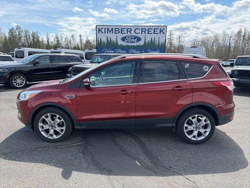 White Platinum Metallic Tri-Coat 2015 Ford Escape Titanium
