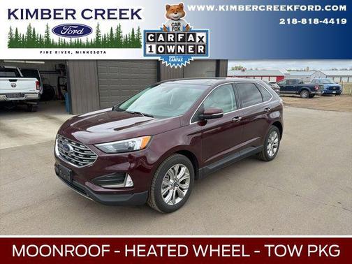 Burgundy Velvet Metallic Tinted Clearcoat 2022 Ford Edge Titanium