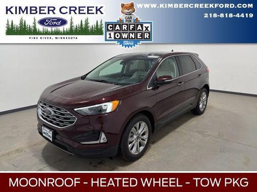 Burgundy Velvet Metallic Tinted Clearcoat 2022 Ford Edge Titanium