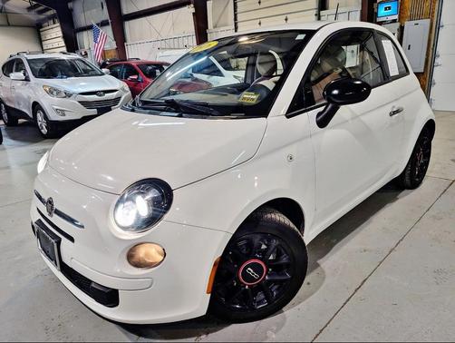 White 2016 FIAT 500 Pop
