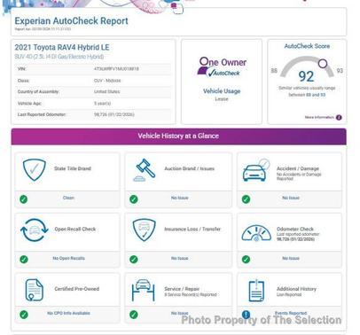 2021 Toyota RAV4 Hybrid SE