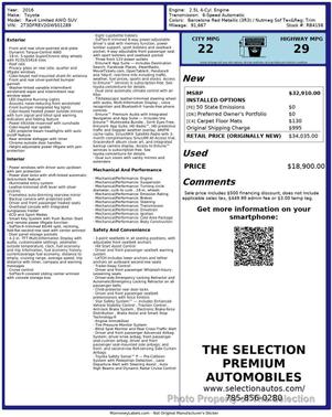 2016 Toyota RAV4 Limited