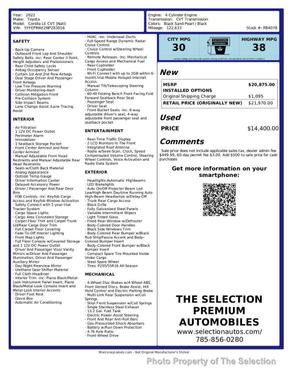 2022 Toyota Corolla LE