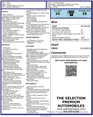 2019 Honda Accord LX