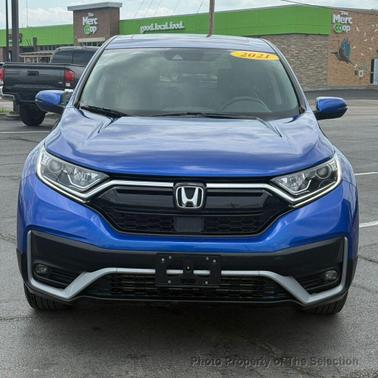 Aegean Blue Metallic 2021 Honda CR-V AWD EX-L