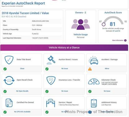 2018 Hyundai TUCSON Value