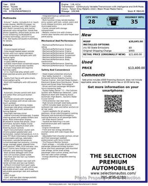 2019 Toyota Corolla SE