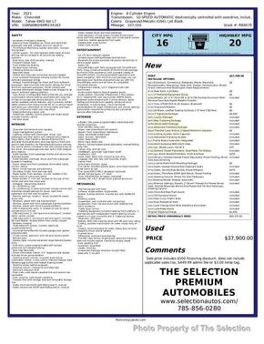 2021 Chevrolet Tahoe LT