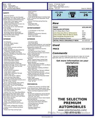 2018 Volkswagen Atlas 2.0T SE w/Technology