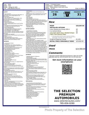 Oxford White 2020 Ford Escape SE