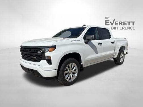 Summit White 2026 Chevrolet Silverado 1500 Custom