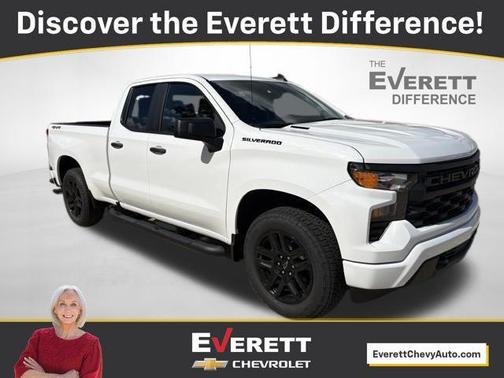 Summit White 2026 Chevrolet Silverado 1500 Custom