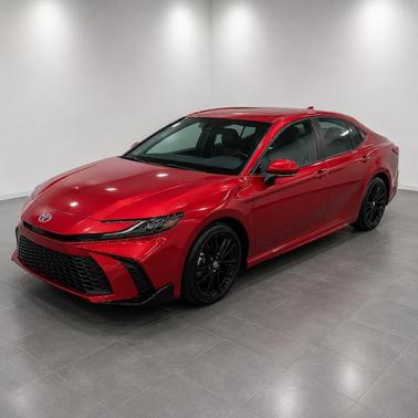 Supersonic Red 2025 Toyota Camry SE