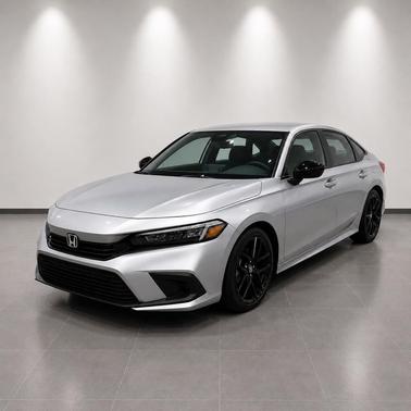 Lunar Silver Metallic 2024 Honda Civic Sport