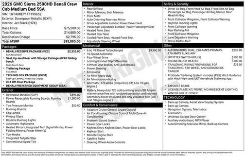 2026 GMC Sierra 2500 Denali