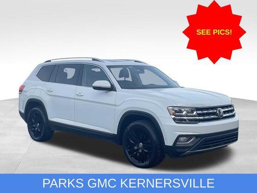 Pure White 2019 Volkswagen Atlas 3.6L SEL Premium