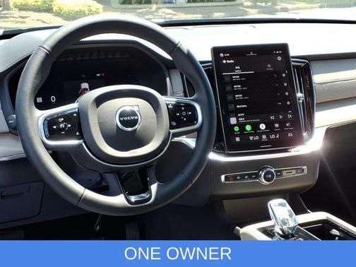 Denim Blue Metallic 2026 Volvo XC90 Plus, B5 AWD Gas (mild hybrid), Gasoline, Bright, 7 Seats