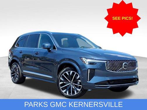 Denim Blue Metallic 2026 Volvo XC90 Plus, B5 AWD Gas (mild hybrid), Gasoline, Bright, 7 Seats