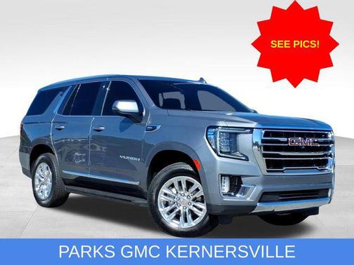 Steel Metallic 2021 GMC Yukon SLT