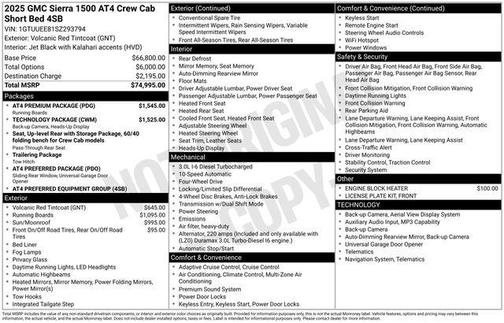 2025 GMC Sierra 1500 AT4