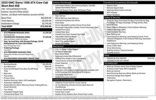 2025 GMC Sierra 1500 AT4