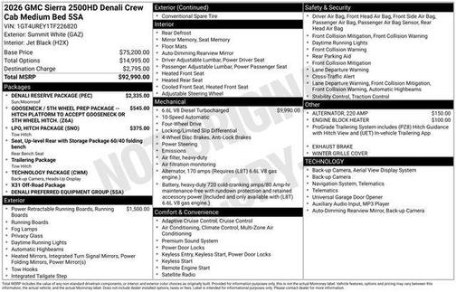 2026 GMC Sierra 2500 Denali